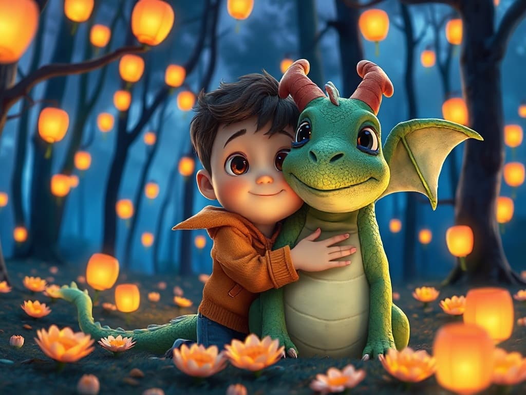 Tom and the shy dragon